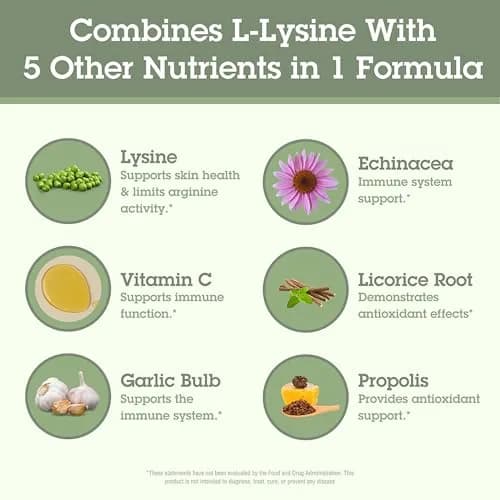 Quantum SuperLysine+ 1500mg L-lysine Immune Support 180 Tablets | Supports Healthy Lips & Immune System thumbnail 4