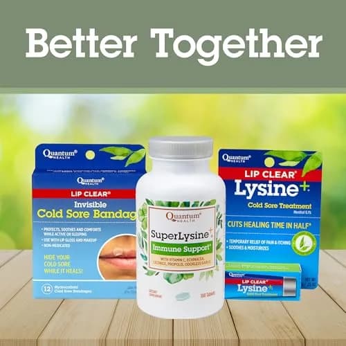 Quantum SuperLysine+ 1500mg L-lysine Immune Support 180 Tablets | Supports Healthy Lips & Immune System thumbnail 7