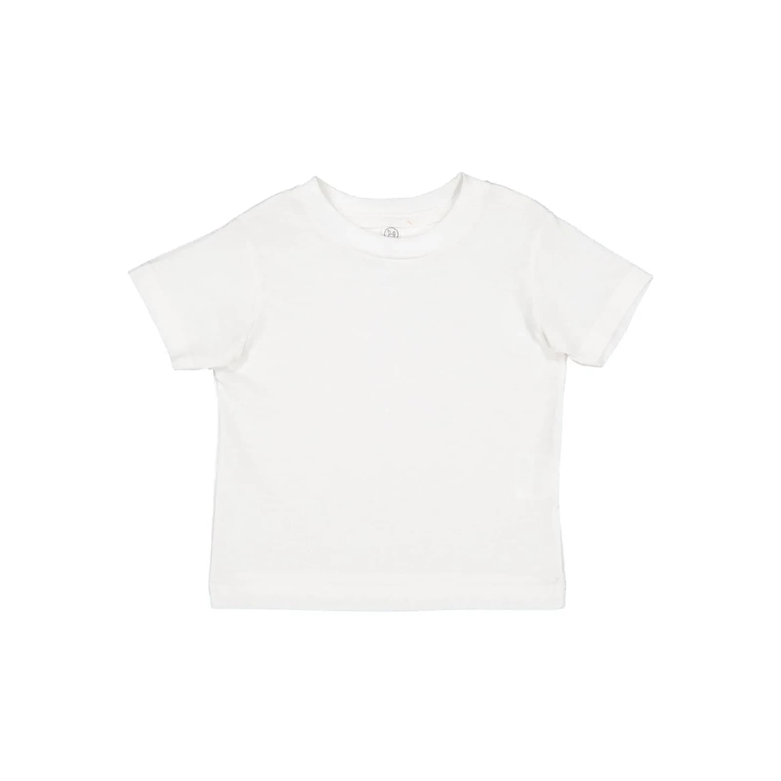 RABBIT SKINS Infant 100% Cotton Jersey Short Sleeve Tee White 12 Months | Soft & Breathable for Indian Climate - main product image