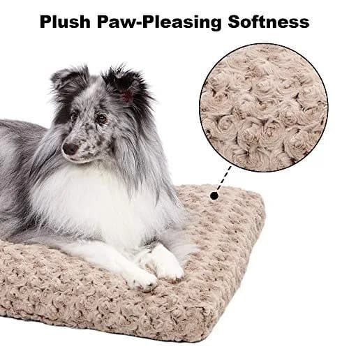 MidWest Homes for Pets XL QuietTime Deluxe Mocha Ombré Swirl Plush Pet Bed 46 x 28 inches | Cozy Comfort for Large Dogs thumbnail 3