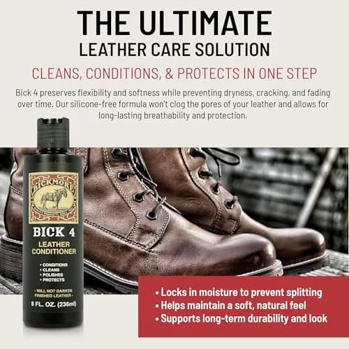 Bickmore Bick 4 Leather Conditioner & Cleaner 473ml (16 fl oz) | Won't Darken Smooth Finished Leather thumbnail 3