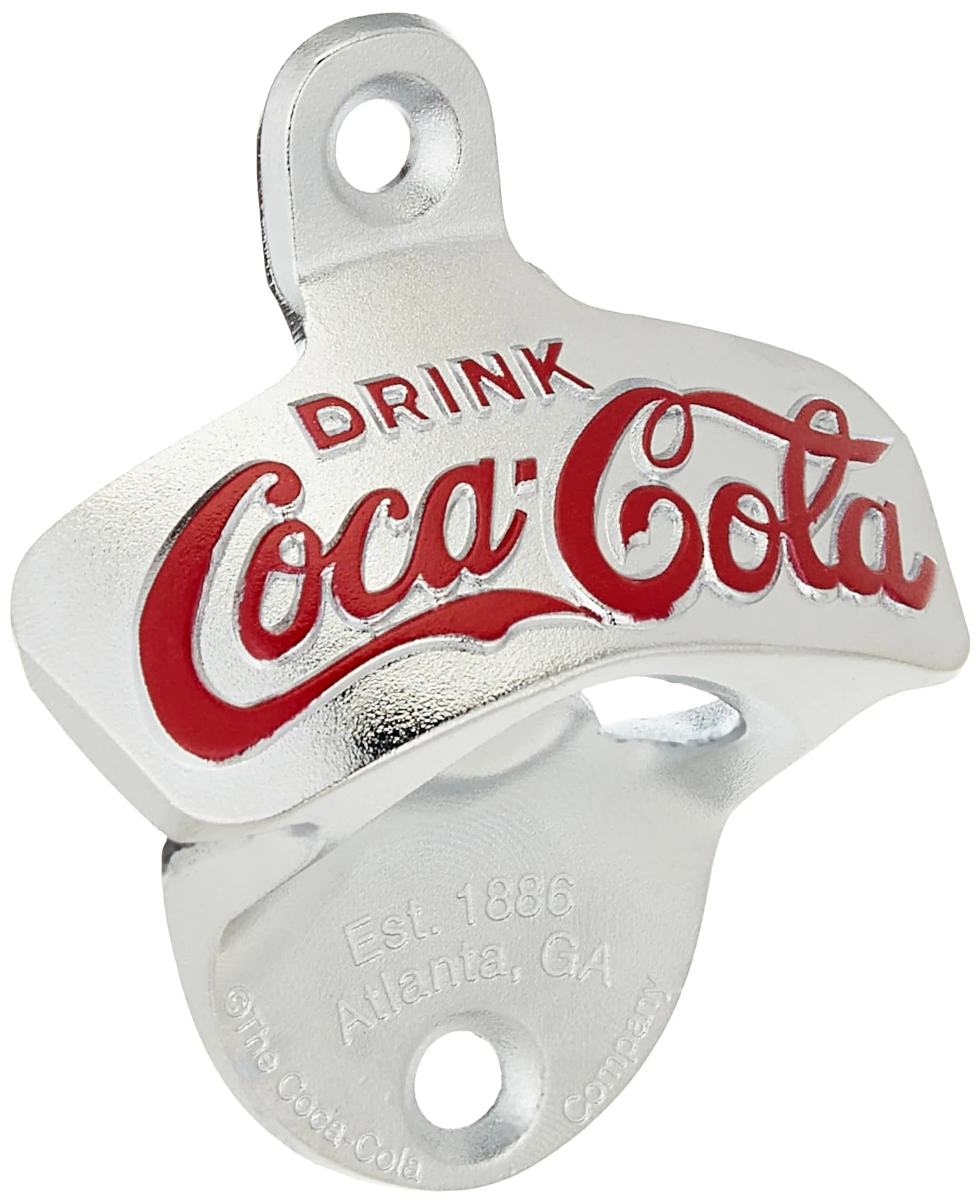 TableCraft Coca-Cola Wall Mount Bottle Opener Small | Classic 1929 Design, Die-Cast Metal - main product image