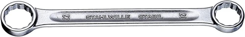 Stahlwille 41050809 STABIL Double Ended Ring Spanner 8 x 9 mm Metric | Industrial Grade Chrome Plated