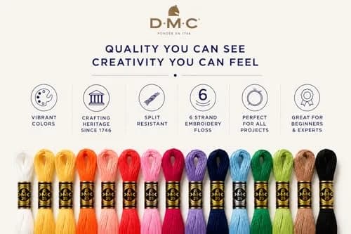 DMC Embroidery Floss Pack 8.7yd | Premium Cotton Variegated Thread for Needlecrafts thumbnail 8