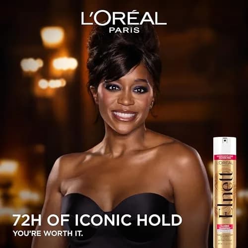 L'Oreal Paris Elnett Classic Hairspray 11 oz (311 g) | Extra Strong Hold with Humidity Resistant Frizz Control & Soft Finish thumbnail 2