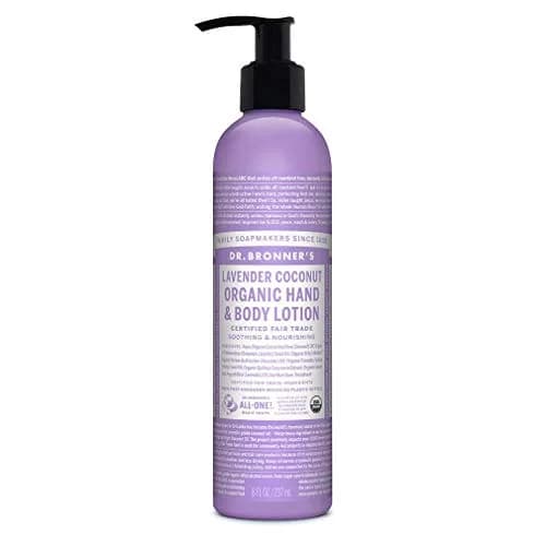 Dr. Bronner's Organic Lotion Lavender Coconut 236ml (8 Fl Oz) | USDA Organic & Fair Trade Certified thumbnail 1