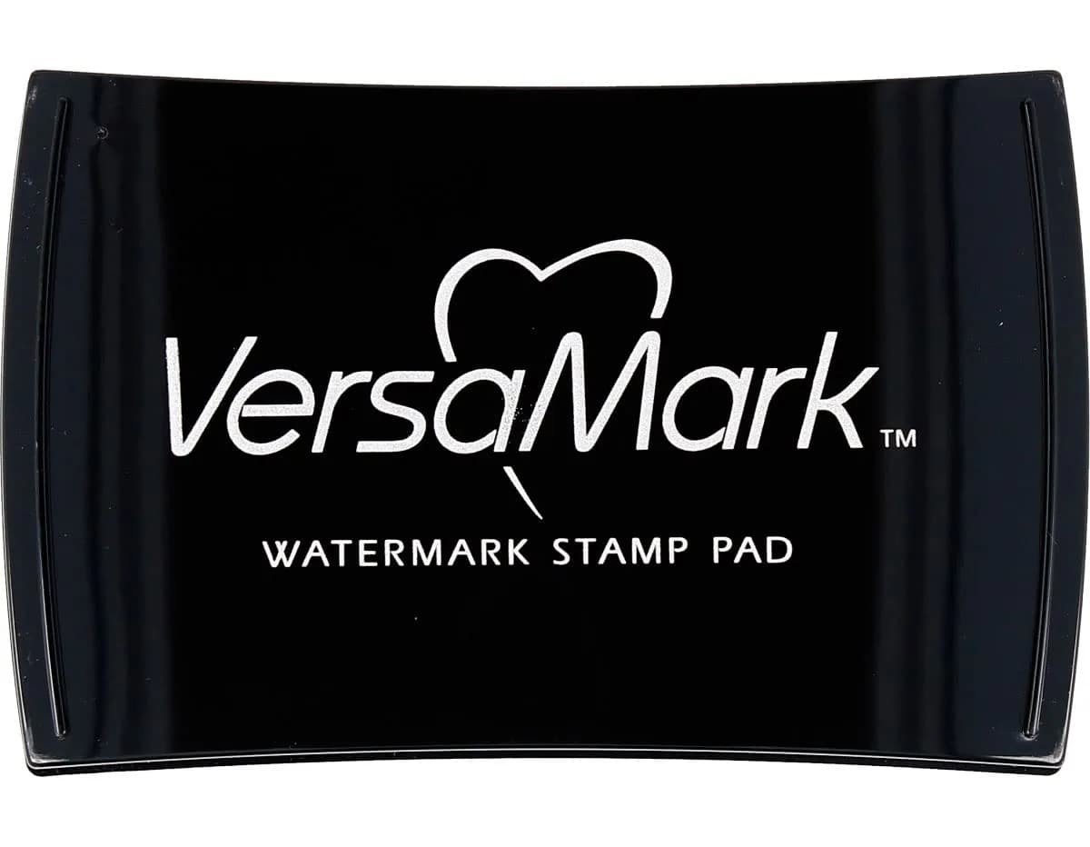 Tsukineko VersaMark Pigment Inkpad, Full-Size 7.6 x 9.7 cm (3" x 2") | Clear Ink for Embossing & Watermark Stamping