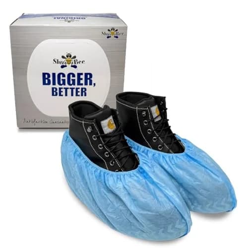 ShuBee Extra-Large Disposable Shoe Covers | Durable & Thick, 50 Pairs thumbnail 1