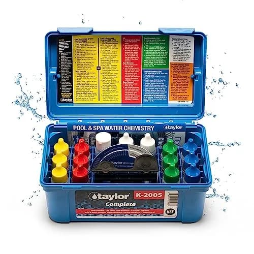 Taylor Technologies K-2005 DPD 9-in-1 Pool Test Kit | Accurate Water Chemistry Testing thumbnail 1