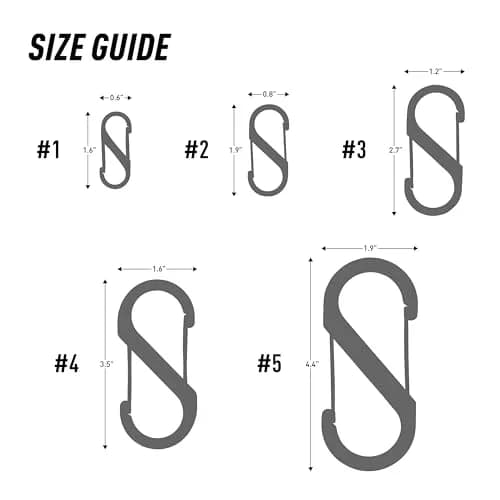 Nite Ize S-Biner Dual Carabiner Stainless Steel Size 1 Black 2-Pack | Secure Dual Gate Clip for Keys & Gear thumbnail 4
