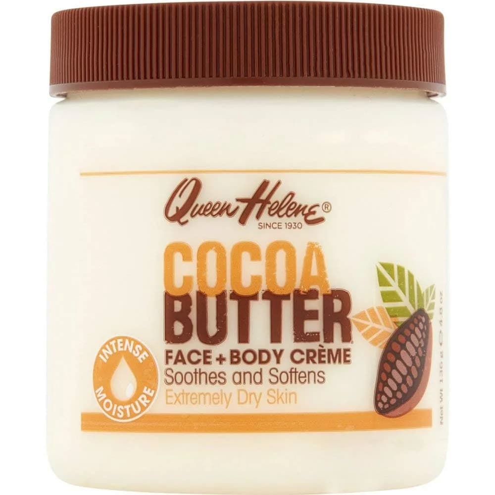 Queen Helene Cocoa Butter Face & Body Cream 4.8 oz Jar | Extra Rich Moisturizer for Dry Skin - main product image