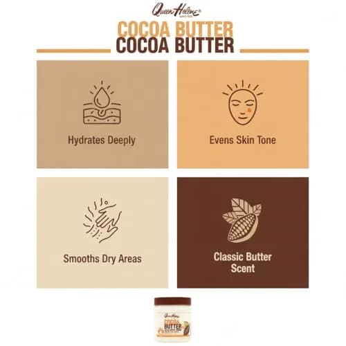 Queen Helene Cocoa Butter Face & Body Cream 4.8 oz Jar | Extra Rich Moisturizer for Dry Skin thumbnail 5
