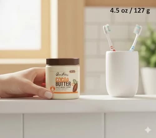 Queen Helene Cocoa Butter Face & Body Cream 4.8 oz Jar | Extra Rich Moisturizer for Dry Skin thumbnail 6