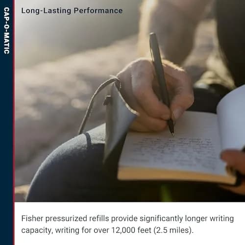 Fisher Space Pen Military Cap-O-Matic Pen, Black Ink, Gift Box | Writes Upside Down & in Extreme Temperatures thumbnail 5