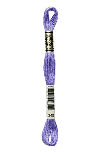 DMC Mouline Stranded Cotton Six Strand Embroidery Floss, Medium Blue Violet, 8.7-Yard | Fade-Resistant, Washable Cotton Thread thumbnail 1
