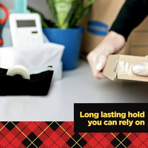 Scotch Transparent Tape with Dispenser 12.7 mm (0.5 in) x 11.4 m (450 in) | Crystal Clear Adhesive for Office & Home thumbnail 6