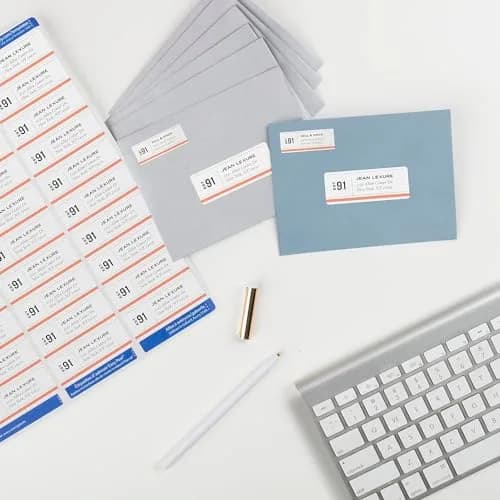 Avery Printable Address Labels with Sure Feed, 1" x 2-5/8" White Labels, 15,000 Labels (5 Packs of 3,000) | Customizable Stickers for Mailing & Shipping thumbnail 2