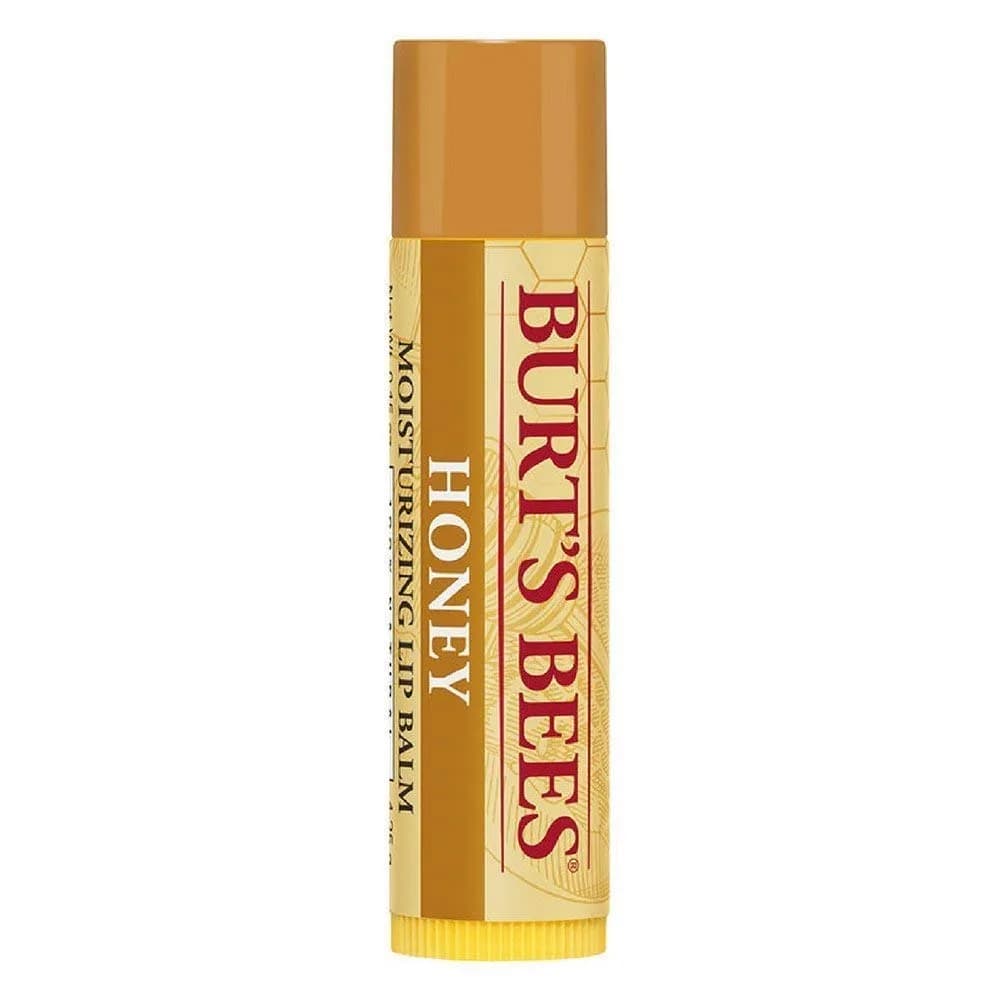 Burt's Bees Original Beeswax Moisturizing Lip Balm 0.15 Oz | Nourishes Dry Lips with Vitamin E & Peppermint — Honey