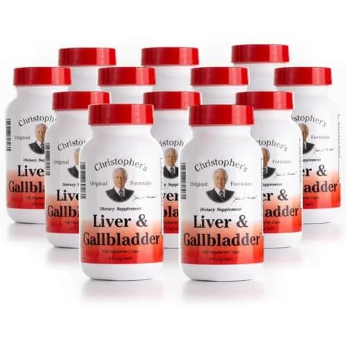 Christopher's Original Formulas Liver & Gallbladder Formula Capsules - Gallbladder Support with Digestive Enzymes - Natural Herbs - Pack of 12 (100 Count) thumbnail 1