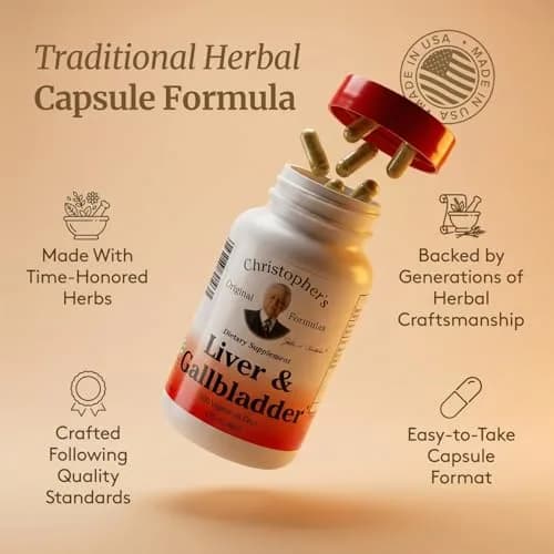 Christopher's Original Formulas Liver & Gallbladder Formula Capsules - Gallbladder Support with Digestive Enzymes - Natural Herbs - Pack of 12 (100 Count) thumbnail 5
