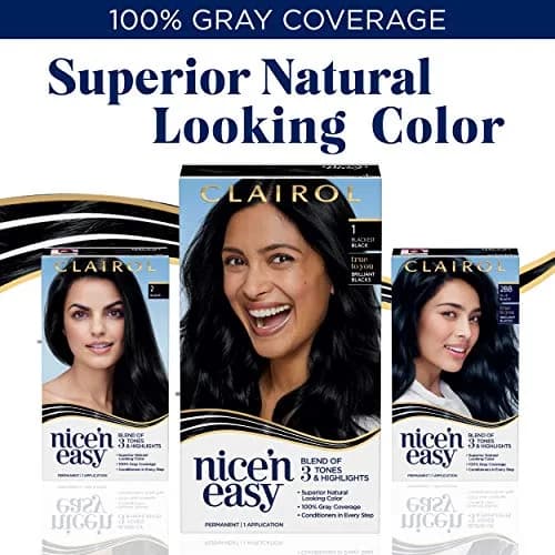Clairol Nice'n Easy Permanent Hair Dye 3 Brown Black | Natural, Long-Lasting, 100% Gray Coverage thumbnail 7
