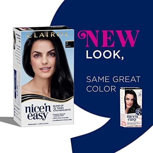 Clairol Nice'n Easy Permanent Hair Dye 3 Brown Black | Natural, Long-Lasting, 100% Gray Coverage thumbnail 4