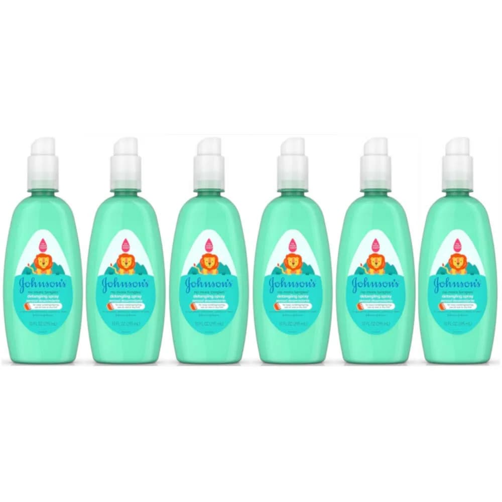 Johnson's No More Tangles Detangling Spray for Kids 296ml (10 fl. oz) | Hypoallergenic & Paraben-Free Formula — 10 Fl Oz