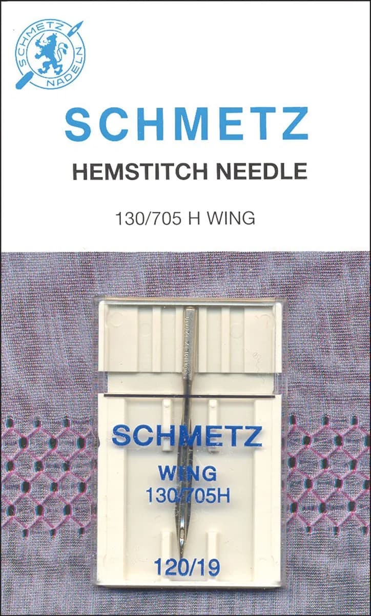 Euro-Notions Hemstitch Needle Size 120 | Decorative Open Work for Light Fabrics - main product image