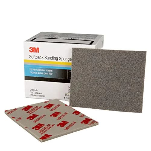 3M Softback Sanding Sponge 02606 4.5 x 5.5 in | Flexible, Long-Lasting, Precise Hand Sanding thumbnail 1
