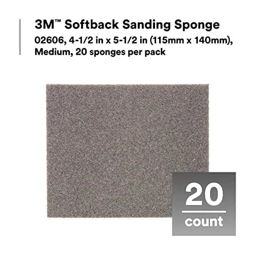 3M Softback Sanding Sponge 02606 4.5 x 5.5 in | Flexible, Long-Lasting, Precise Hand Sanding thumbnail 7