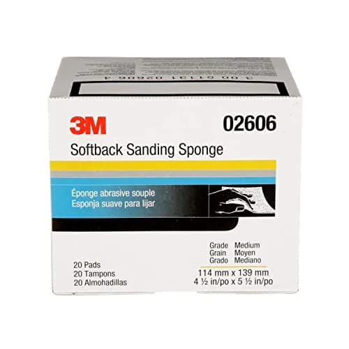 3M Softback Sanding Sponge 02606 4.5 x 5.5 in | Flexible, Long-Lasting, Precise Hand Sanding thumbnail 4