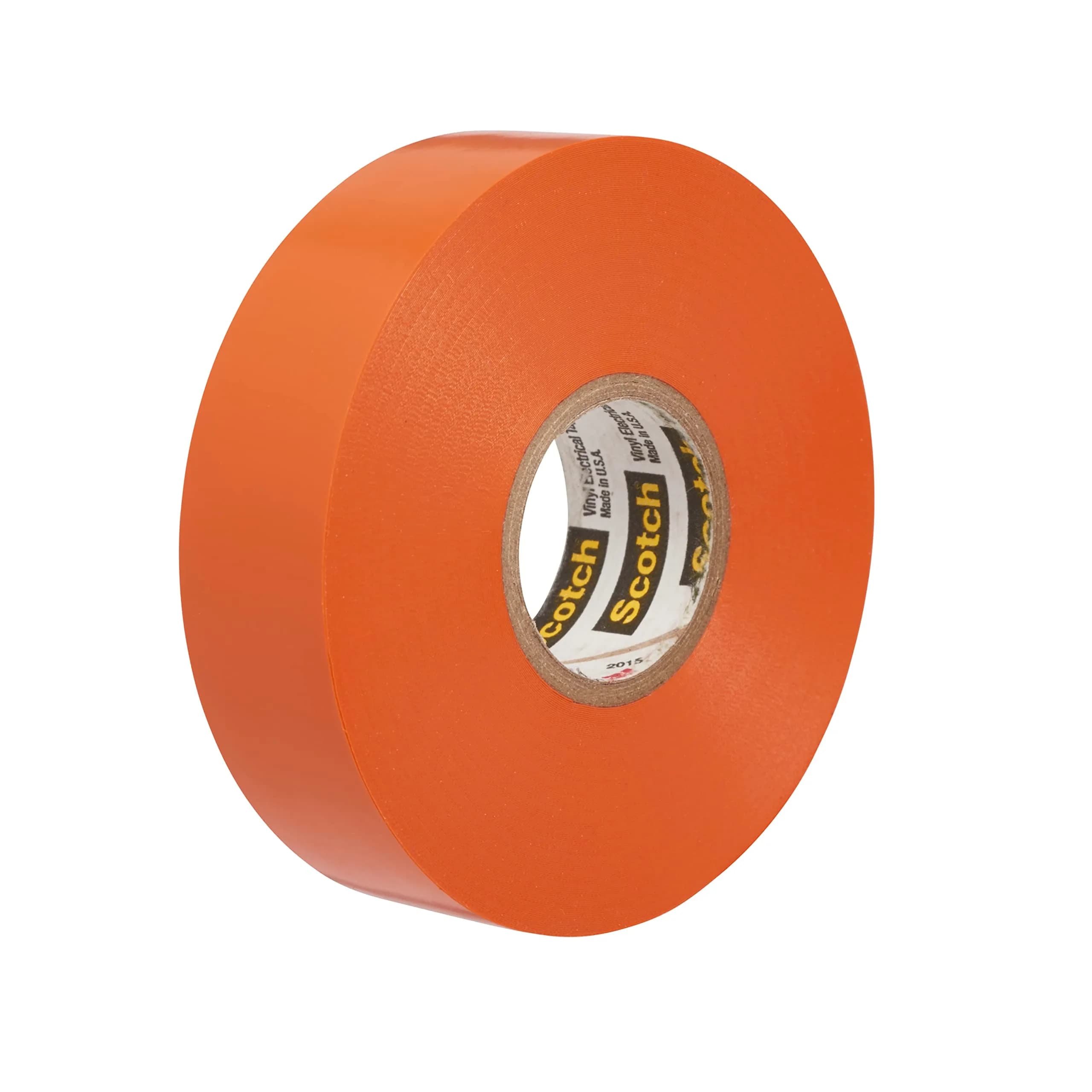 3M Scotch Electrical Tape 35, 1/2 in (1.27 cm) x 20 ft (6.1 m) Orange | UL Listed, Flame Retardant, 600V Insulation - main product image