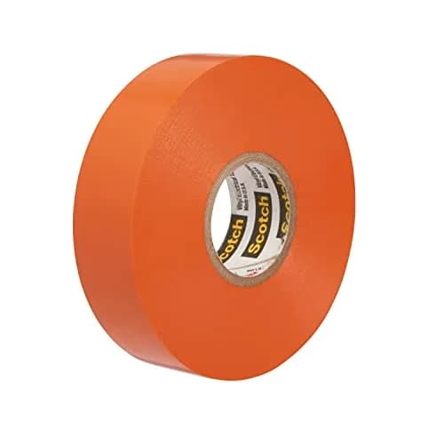3M Scotch Electrical Tape 35, 1/2 in (1.27 cm) x 20 ft (6.1 m) Orange | UL Listed, Flame Retardant, 600V Insulation thumbnail 1