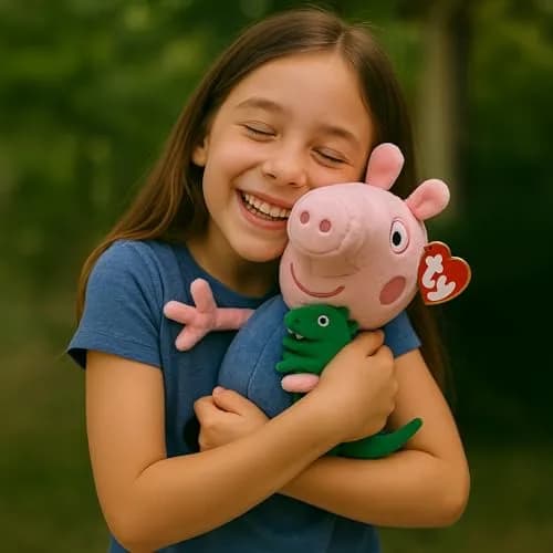 Ty George Pig Beanie Baby Plush Toy 20 cm (8 inches) | Officially Licensed by Ty thumbnail 4