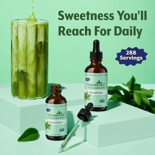 SweetLeaf Stevia Drops Liquid Sweetener, SteviaClear 2 Fl Oz Pack of 2 | Zero Calorie Sugar Substitute thumbnail 8