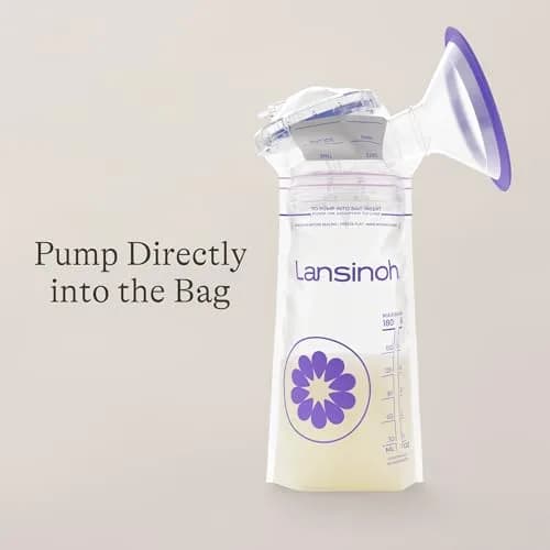 Lansinoh Breastmilk Storage Bags 6 Ounce 75 Count | BPA/BPS-Free for Safe Storage thumbnail 9