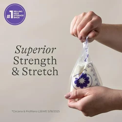 Lansinoh Breastmilk Storage Bags 6 Ounce 75 Count | BPA/BPS-Free for Safe Storage thumbnail 3