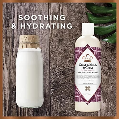 Nubian Heritage Goats Milk and Chai Body Wash 384ml (13 Fl Oz) | Soothing & Hydrating Body Cleanser thumbnail 5