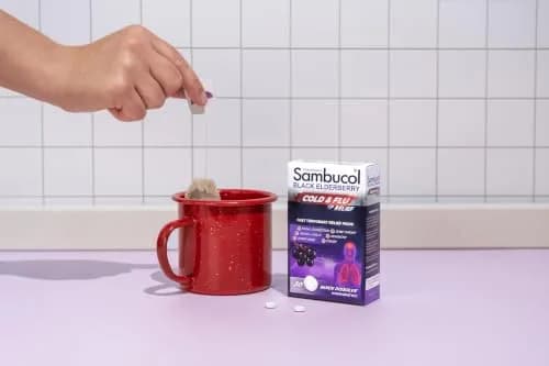 Sambucol Cold and Flu Relief Tablets - 30 Count | Fast-Dissolving Elderberry Remedy for Adults & Kids thumbnail 7