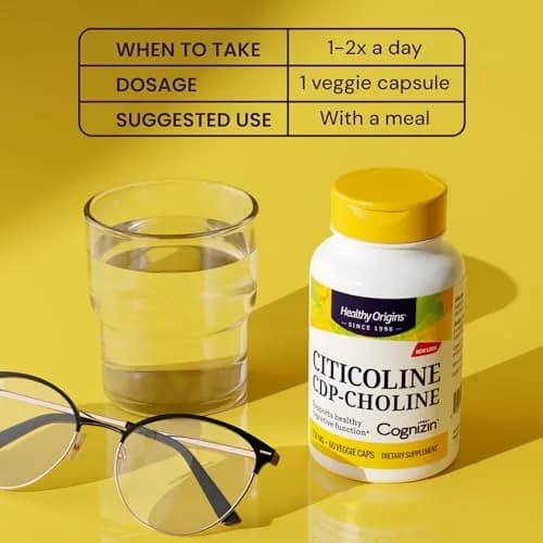 Healthy Origins Cognizin Citicoline 250 mg | Brain Support for Memory & Focus thumbnail 5