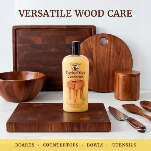 Howard Butcher Block Conditioner & Food Grade Mineral Oil 12 Fl Oz | Revitalizes & Protects Wooden Kitchenware thumbnail 5