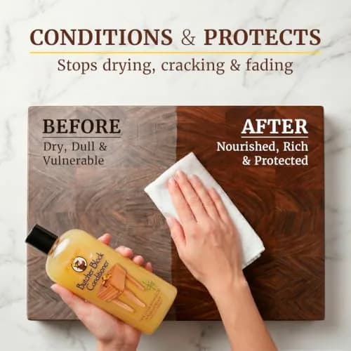 Howard Butcher Block Conditioner & Food Grade Mineral Oil 12 Fl Oz | Revitalizes & Protects Wooden Kitchenware thumbnail 2