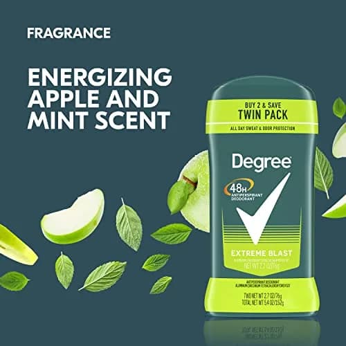 Degree Men Original Antiperspirant Deodorant 48-Hour Odor Protection Extreme Blast Mens Deodorant Stick 2.7 oz (76.5g) | Sweat & Odor Protection thumbnail 4