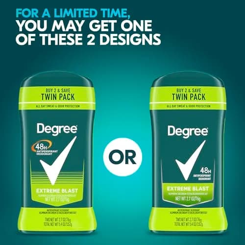 Degree Men Original Antiperspirant Deodorant 48-Hour Odor Protection Extreme Blast Mens Deodorant Stick 2.7 oz (76.5g) | Sweat & Odor Protection thumbnail 2