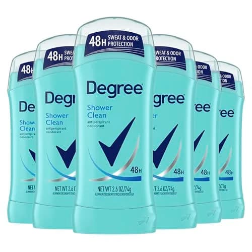 Degree Shower Clean Antiperspirant Deodorant for Women, 2.6 oz, 6-Pack thumbnail 1