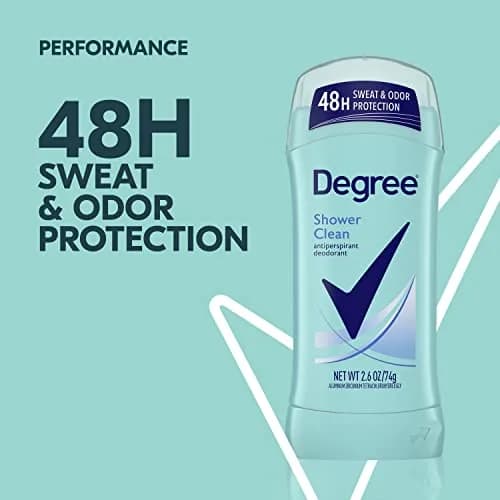 Degree Shower Clean Antiperspirant Deodorant for Women, 2.6 oz, 6-Pack thumbnail 4