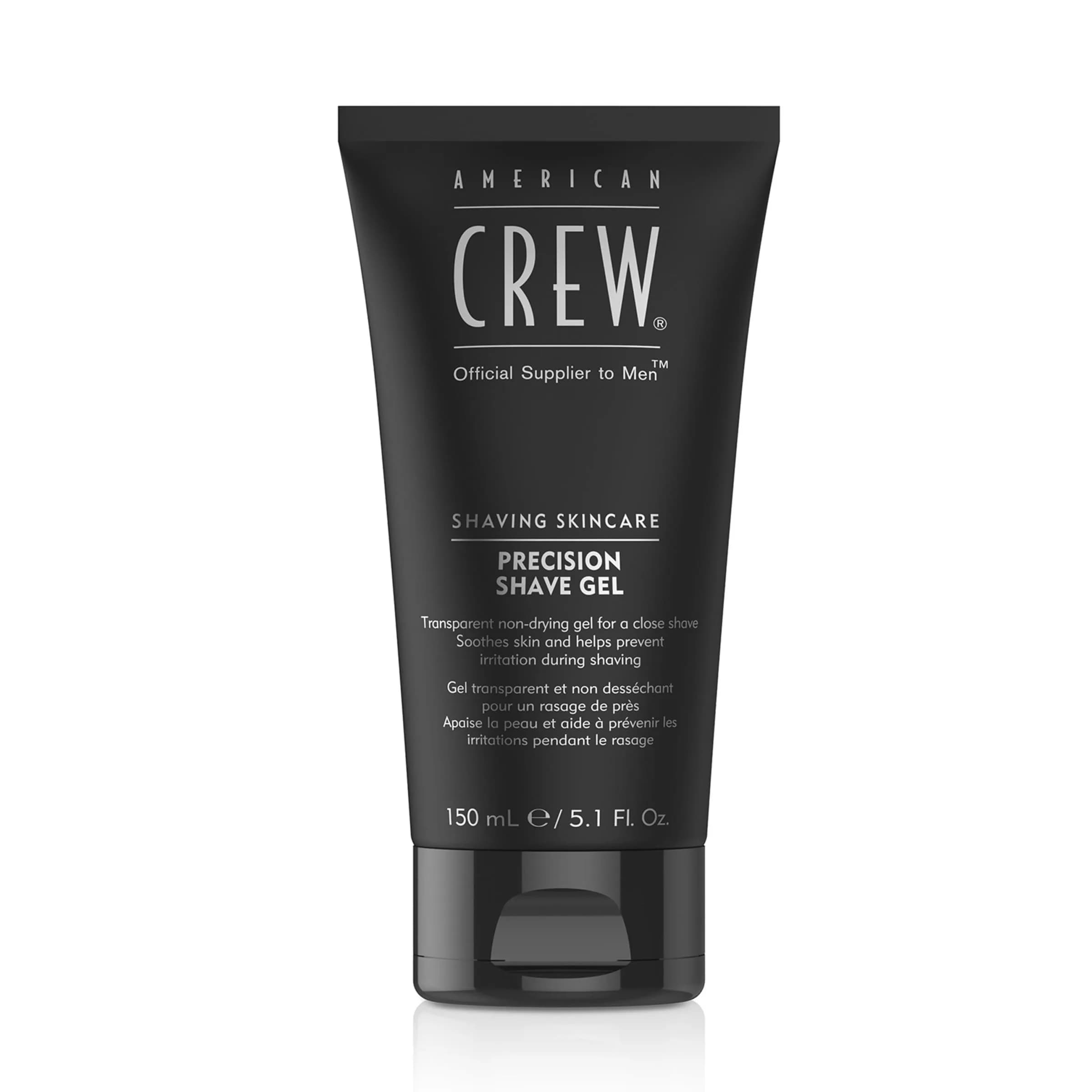 American Crew Men's Precision Shave Gel, 5.1 fl oz | Non-Foaming, Soothes & Protects Skin - main product image