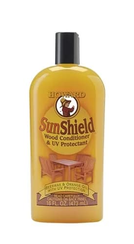 Howard SunShield Beeswax Furniture Polish - Outdoor Wood Protection 16 Fl Oz | UV & Sun Damage Guard thumbnail 1