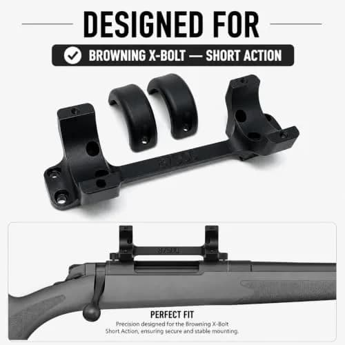 Game Reaper Browning X Bolt - Short Action - High Mount (Black, 30mm) | Precision Optics Mount for Hunting thumbnail 3