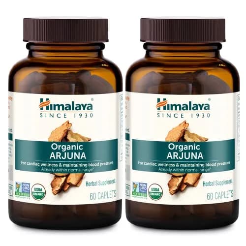 Himalaya Organic Arjuna Caplets 700 mg (120 Caplets Total) | USDA Certified Organic Heart Support thumbnail 1